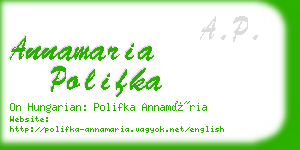 annamaria polifka business card